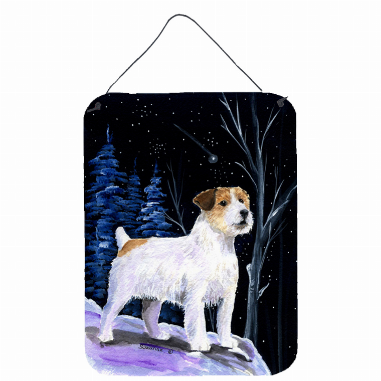 Starry Night Dog Art Wall or Door Hanging Prints - 615872611652