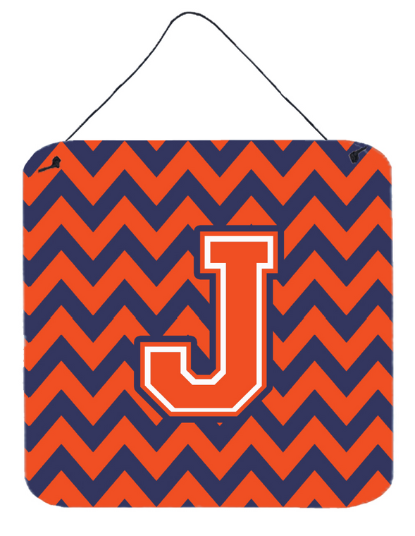 Monogram Letter Chevron Wall or Door Hanging Prints - 638508294692