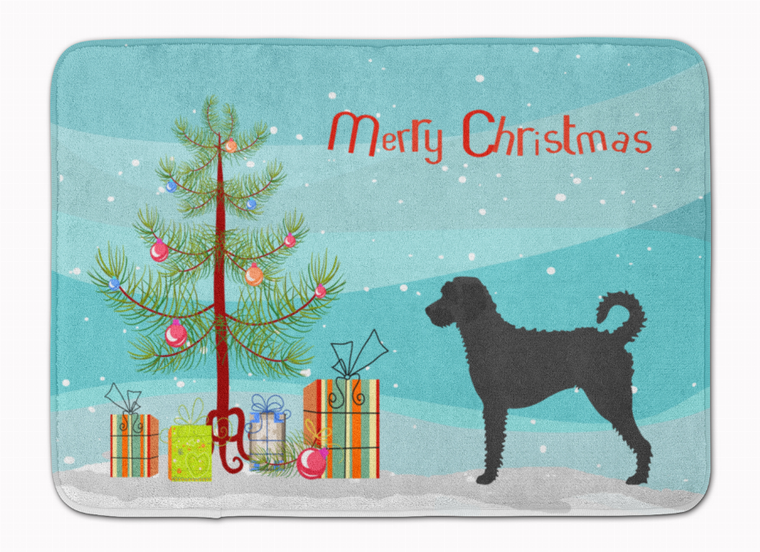 Merry Christmas Tree Dog Machine Washable Memory Foam Mat - 638508998408