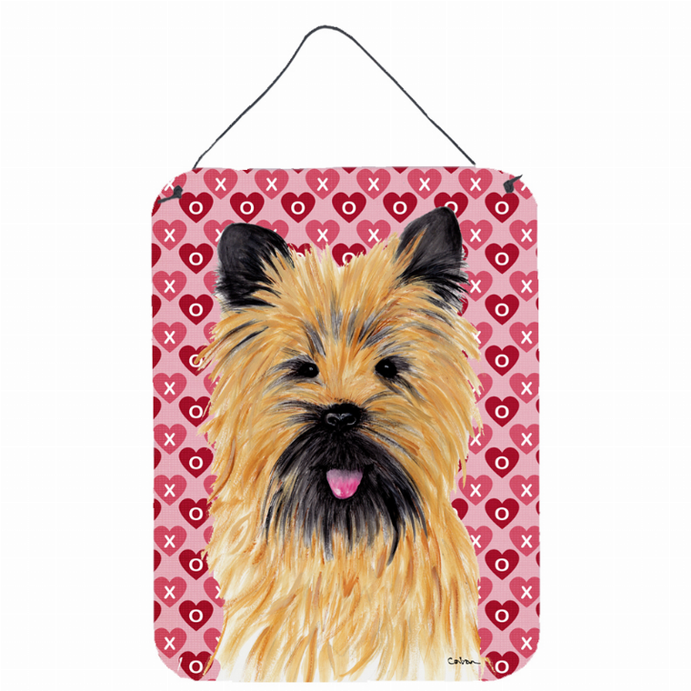 Hearts Love and Valentine's Day Design with Dog Wall or Door Hanging Prints - 615872617876