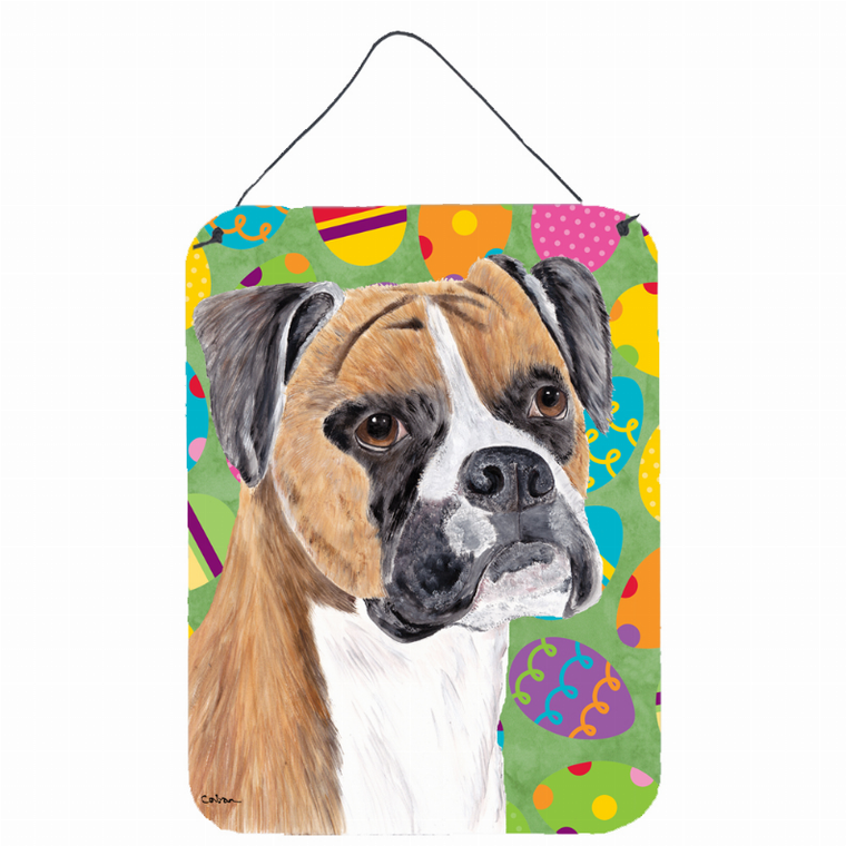 Easter Eggtravaganza Design with Dog Wall or Door Hanging Prints - 617375992399