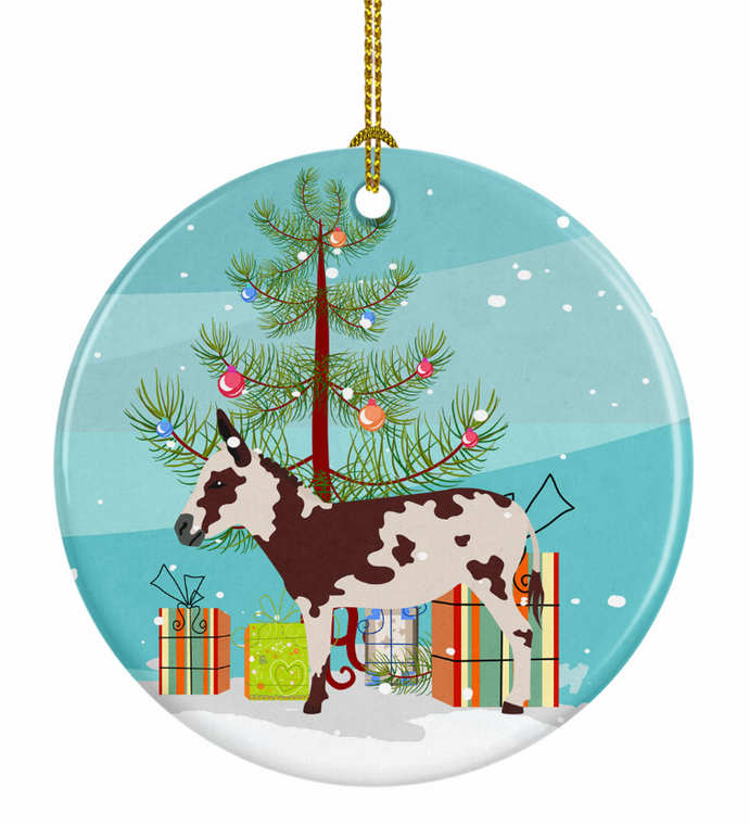 Donkey Christmas Ceramic Ornament - 652259329625