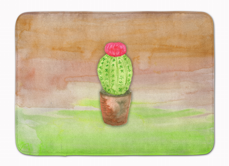 Cactus Watercolor Machine Washable Memory Foam Mat - 638508842138