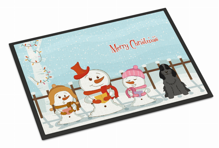 Merry Christmas Carolers Dog Art Indoor or Outdoor Mat - 638508410429