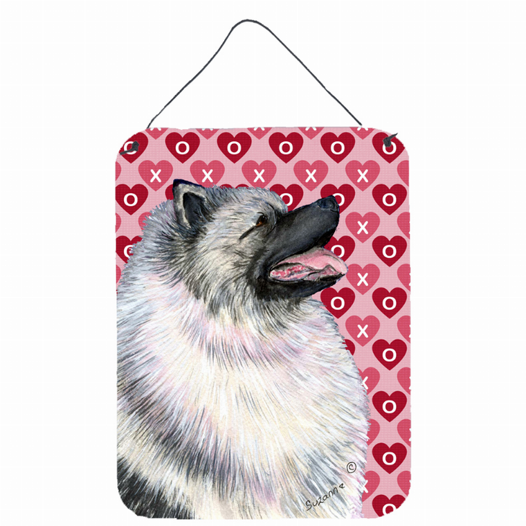 Hearts Love and Valentine's Day Design with Dog Wall or Door Hanging Prints - 615872619825