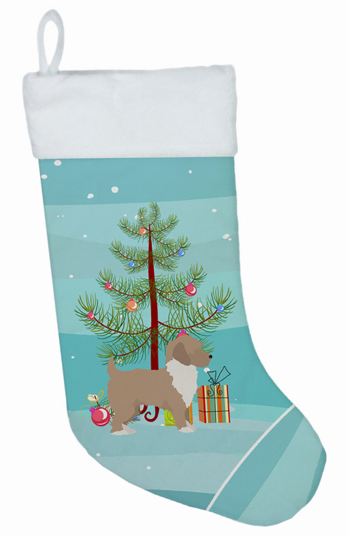 Christmas Tree and Dog on Christmas Stocking - 194030056967