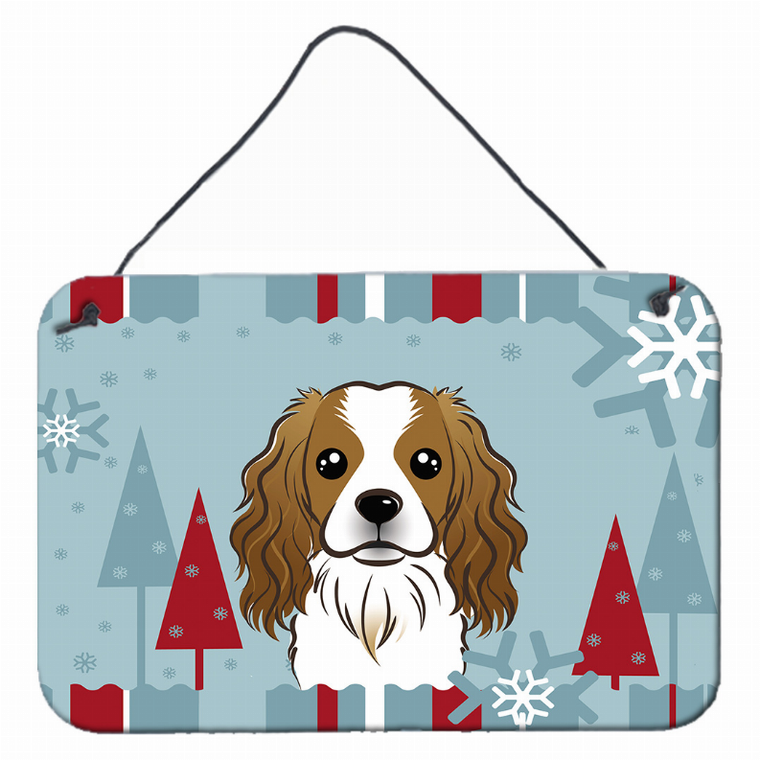Winter Holiday Design with Dog Art Wall or Door Hanging Prints - 638508111937