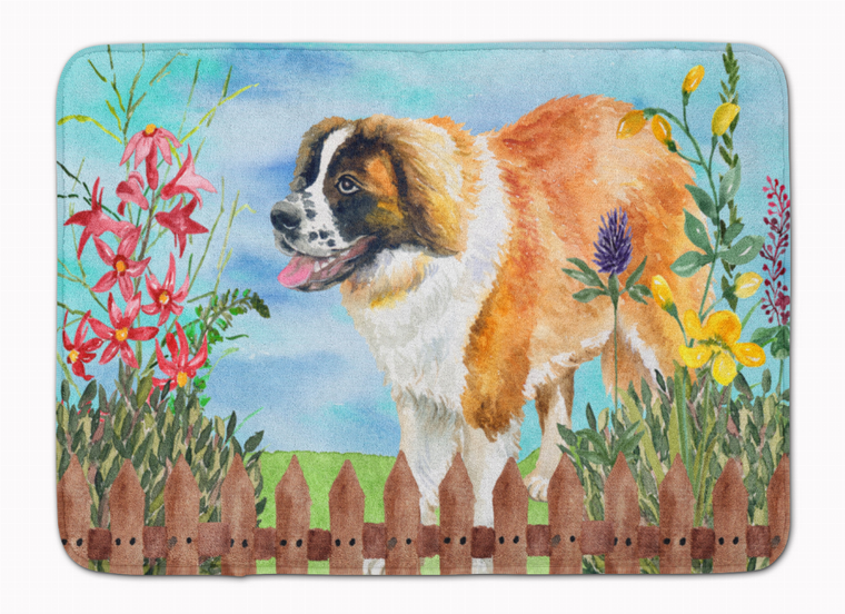 Spring Dog Art Machine Washable Memory Foam Mat - 652259183746