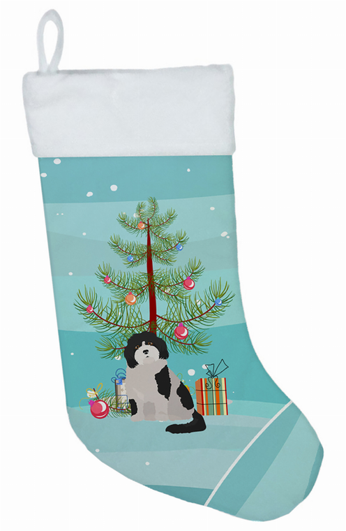 Christmas Tree and Dog on Christmas Stocking - 194030057018