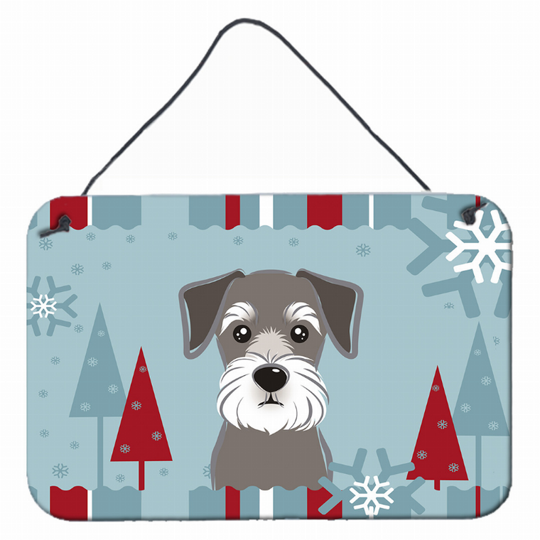 Winter Holiday Design with Dog Art Wall or Door Hanging Prints - 638508111753