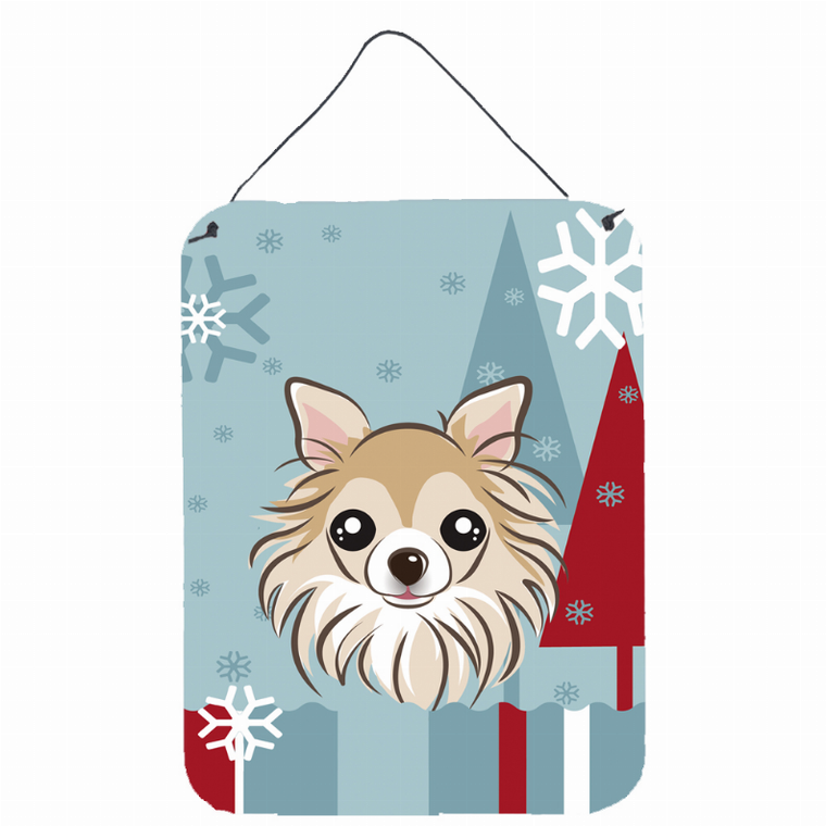 Winter Holiday Design with Dog Art Wall or Door Hanging Prints - 638508123367