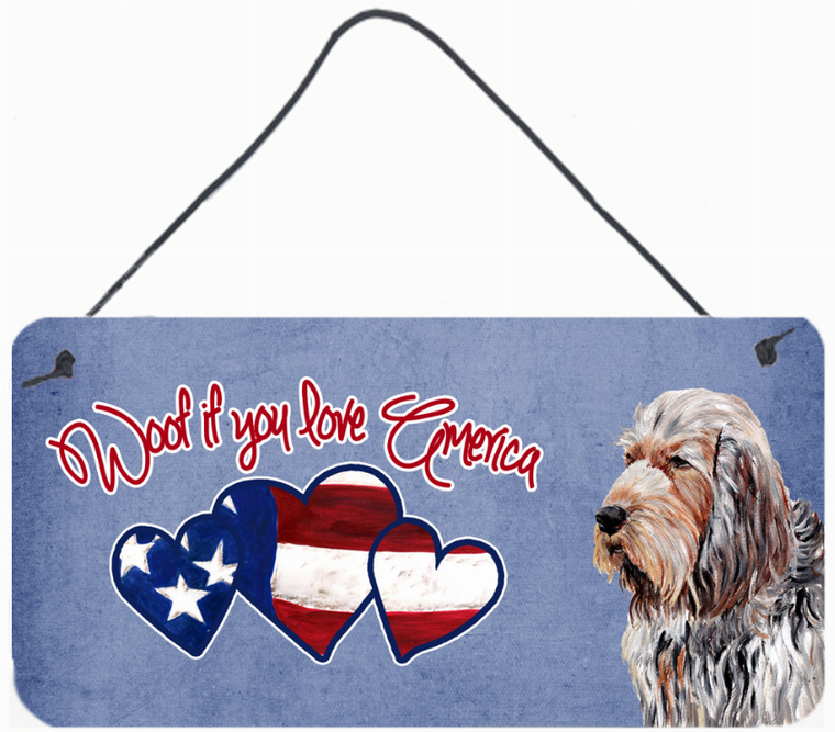 Woof If You Love America Dog Artwork Wall or Door Hanging Prints - 615872936373
