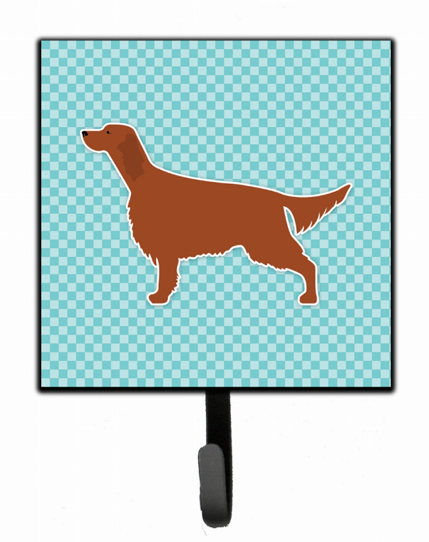 Checkerboard With Dog Art Leash or Key Holder - 638508531766