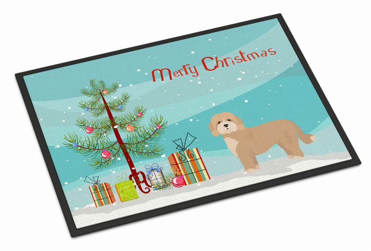 Christmas Tree Dog Art Indoor or Outdoor Mat - 194030025123