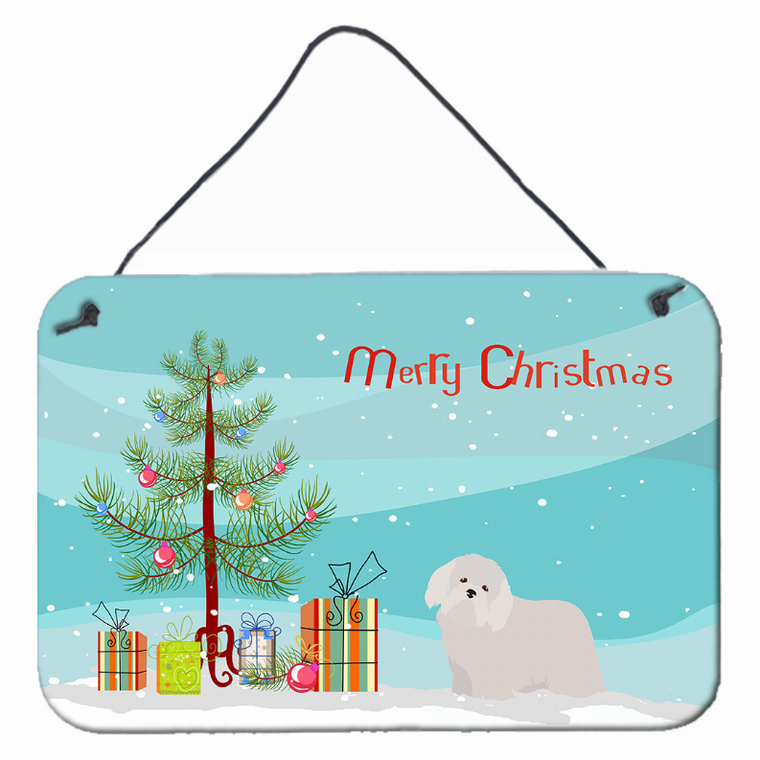 Christmas Tree Design with Dog Wall or Door Hanging Prints - 194030020982