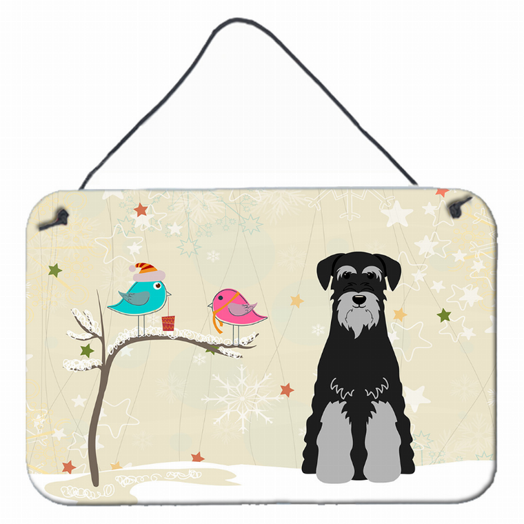 Christmas Presents Between Friends Design with Dog Art Wall or Door Hanging Prints - 638508445094