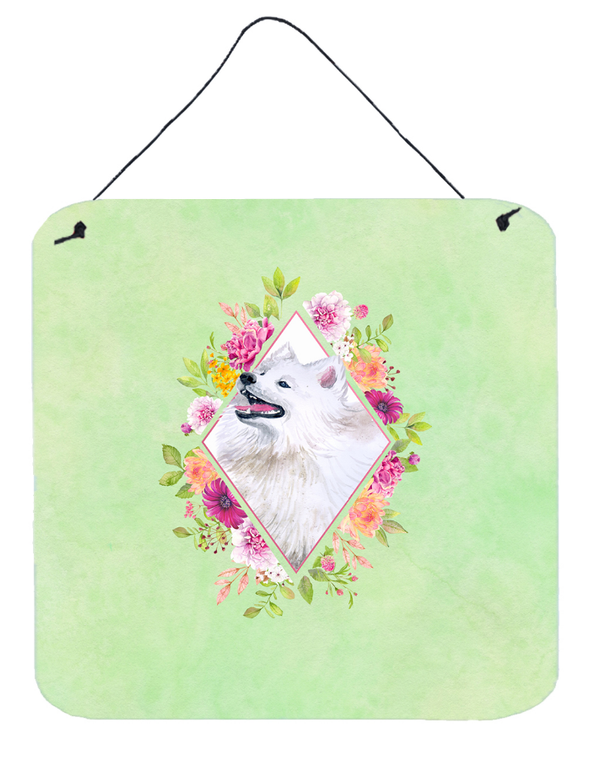 Flowers Design with Dog Wall or Door Hanging Prints - 194030073384