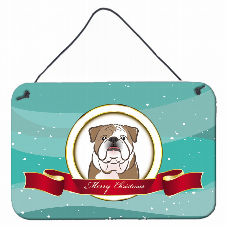 Merry Christmas Design with Dog Art Wall or Door Hanging Prints - 638508099471