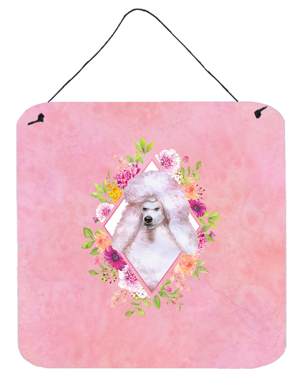Flowers Design with Dog Wall or Door Hanging Prints - 194030071724