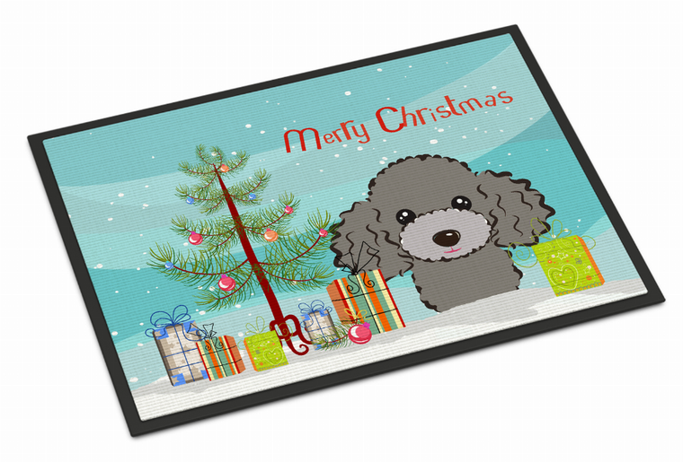 Christmas Tree Dog Art Indoor or Outdoor Mat - 638508147349