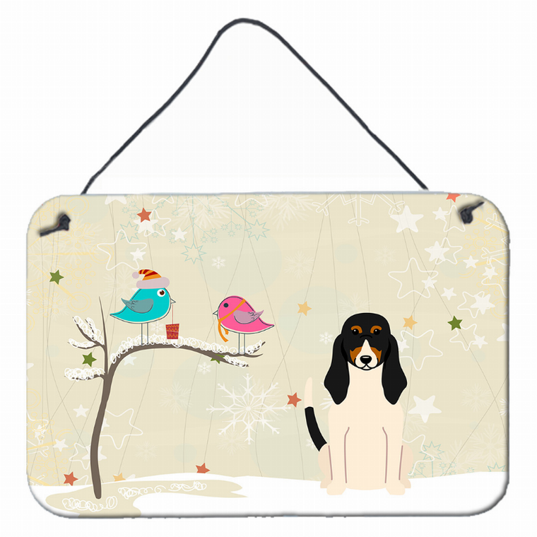 Christmas Presents Between Friends Design with Dog Art Wall or Door Hanging Prints - 638508445193