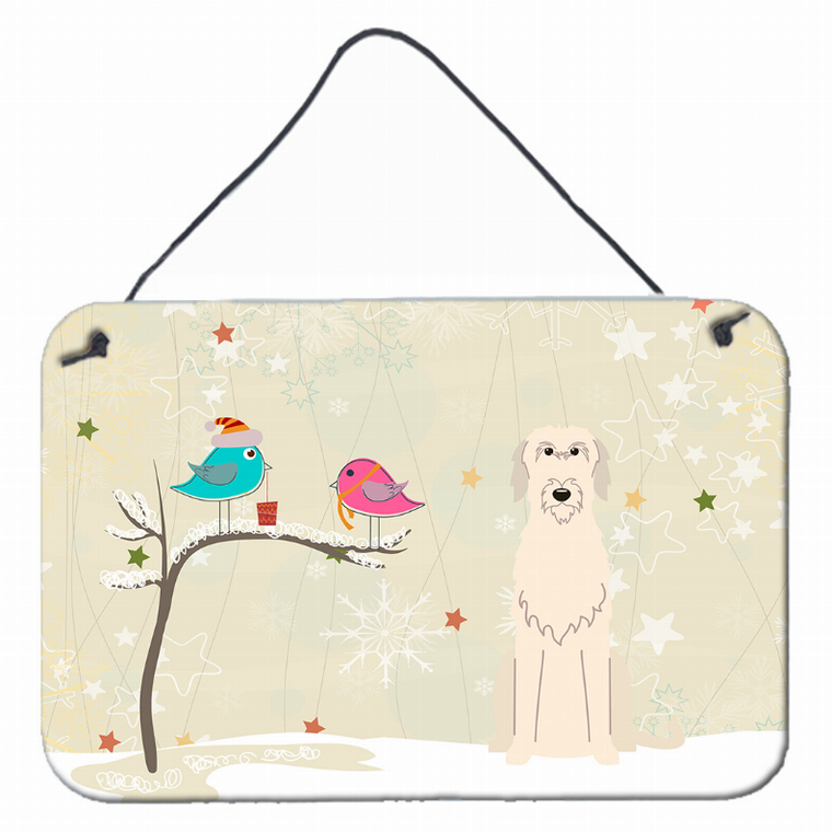 Christmas Presents Between Friends Design with Dog Art Wall or Door Hanging Prints - 638508445407