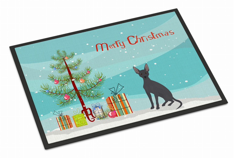 Christmas Tree Dog Art Indoor or Outdoor Mat - 194030029947