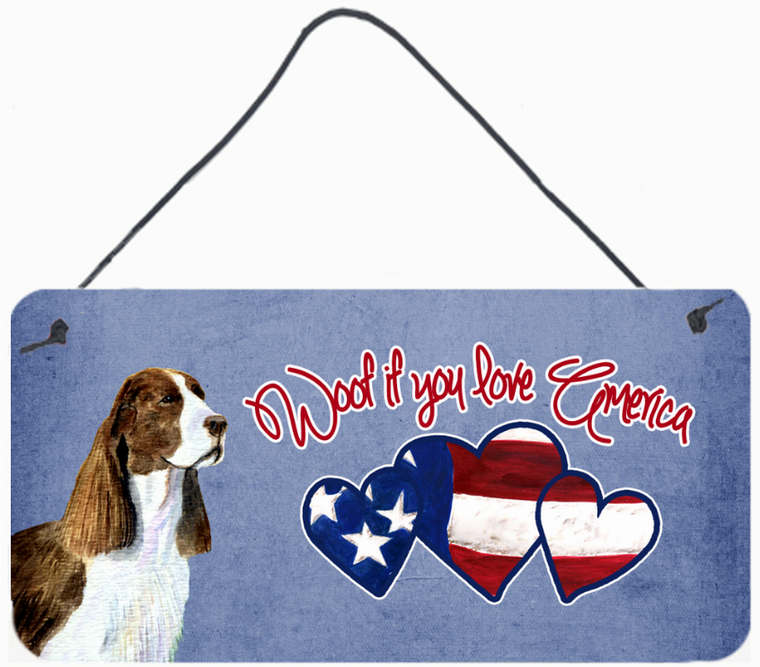 Woof if you love America Dog Art Wall or Door Hanging Prints - 615872937516