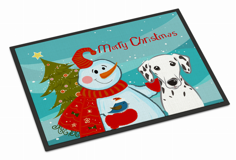 Snowman Dog Art Indoor or Outdoor Mat - 638508134738