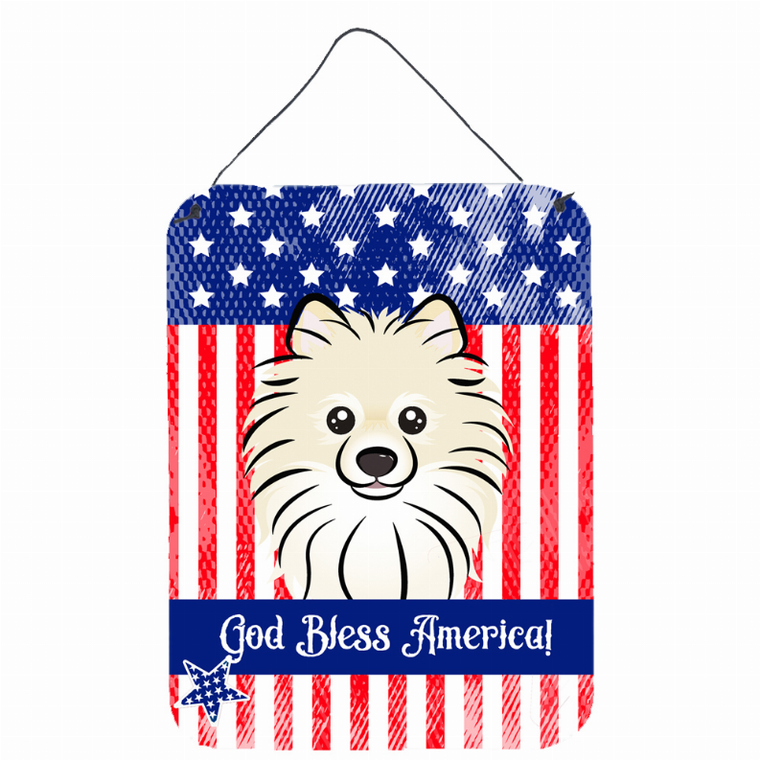American Flag Design with Dog Wall or Door Hanging Prints - 638508212948