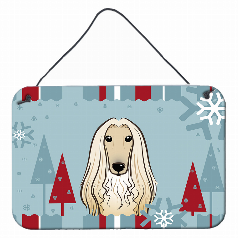 Winter Holiday Design with Dog Art Wall or Door Hanging Prints - 638508112132