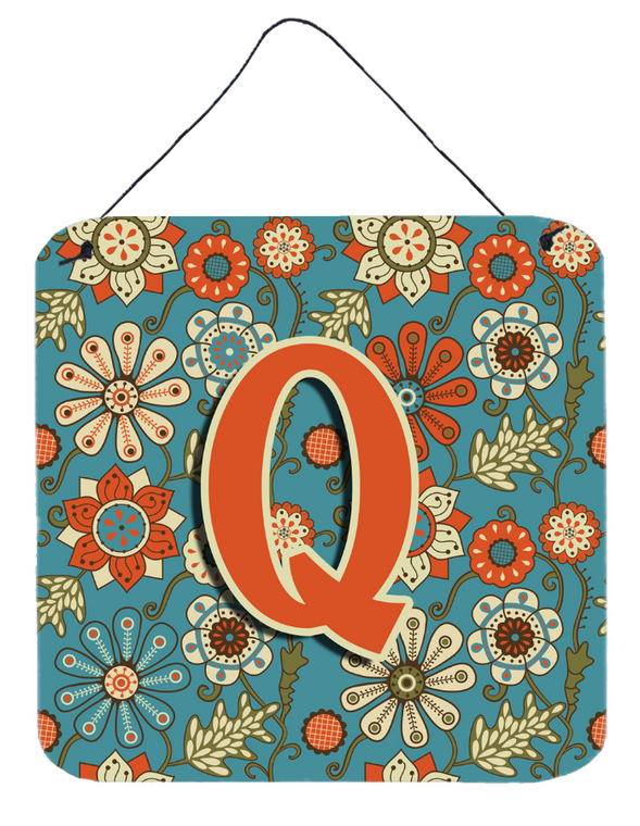 Flowers Initial Wall or Door Hanging Prints - 615872986255