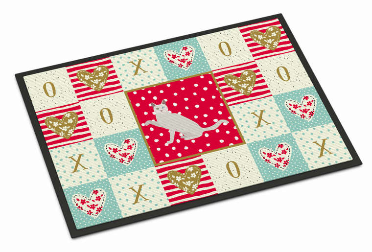 Seated Cat XOXO Art Mat - 194030296455