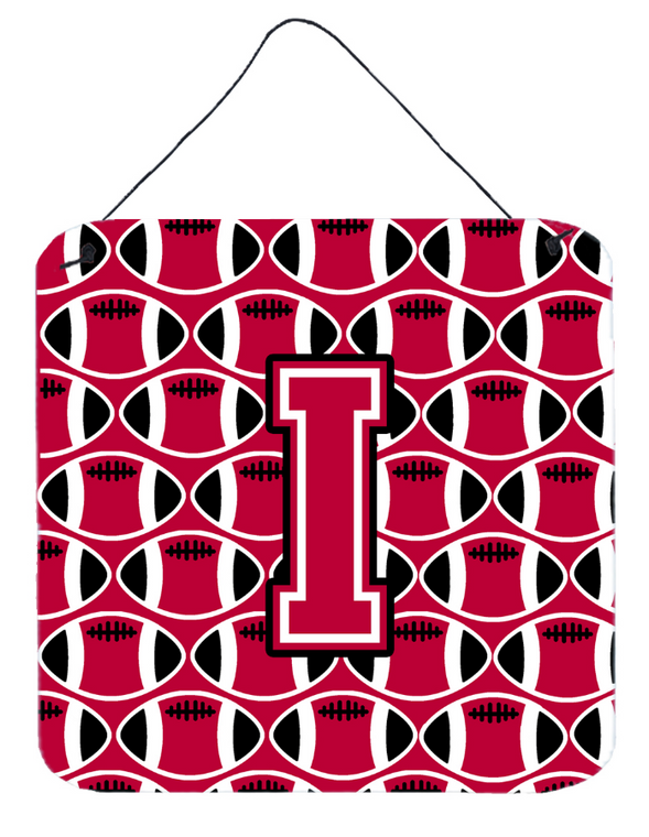 Monogram Letter Football Wall or Door Hanging Prints - 638508303929