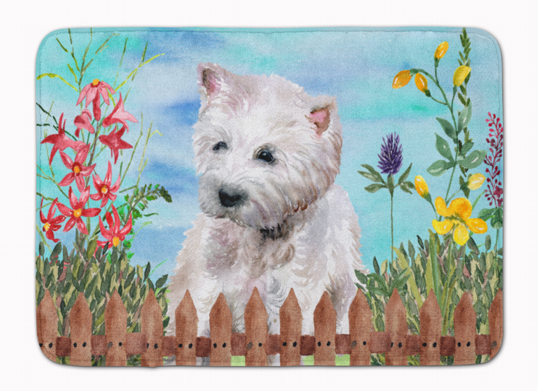 Spring Dog Art Machine Washable Memory Foam Mat - 652259183968