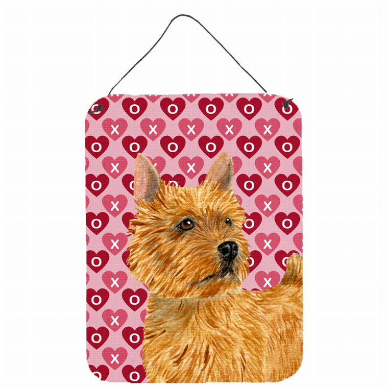 Hearts Love and Valentine's Day Design with Dog Wall or Door Hanging Prints - 615872619719