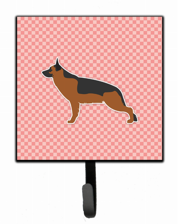 Checkerboard With Dog Art Leash or Key Holder - 638508531070