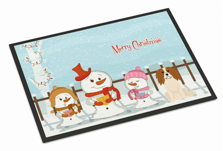Merry Christmas Carolers Dog Art Indoor or Outdoor Mat - 638508410085