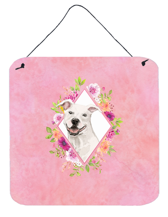 Flowers Design with Dog Wall or Door Hanging Prints - 194030072684