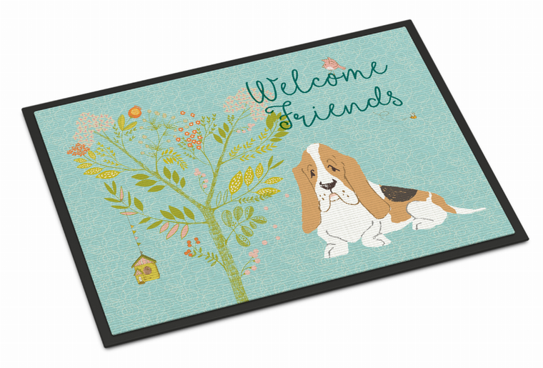 Welcome Friends Dog Art Indoor or Outdoor Mat - 638508895752
