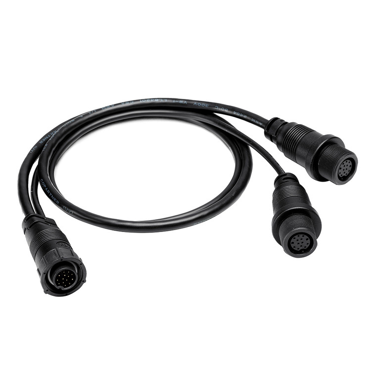 Humminbird 14 M SILR Y - SOLIX®/APEX® Side Imaging Left-Right Splitter Cable - 082324055515