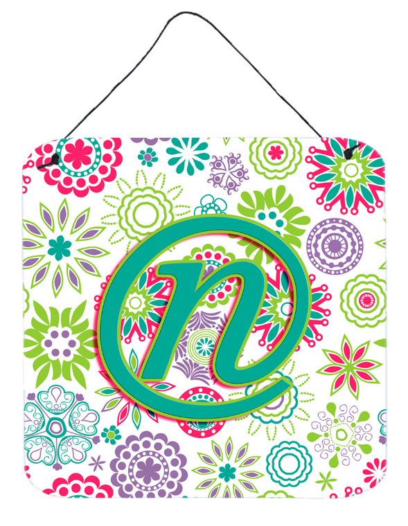 Flowers Initial Wall or Door Hanging Prints - 615872985968