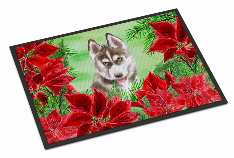 Poinsettas Dog Artwork Mat - 652259189069
