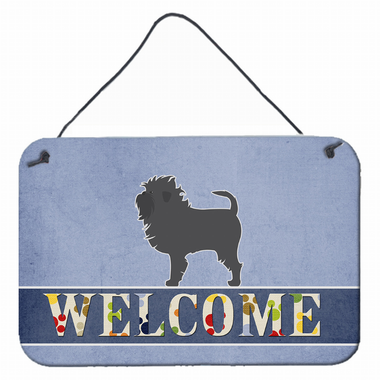 Welcome Sign with Dog Wall or Door Hanging Prints - 638508693440