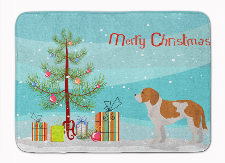 Christmas Tree Dog Art Machine Washable Memory Foam Mat - 194030038994
