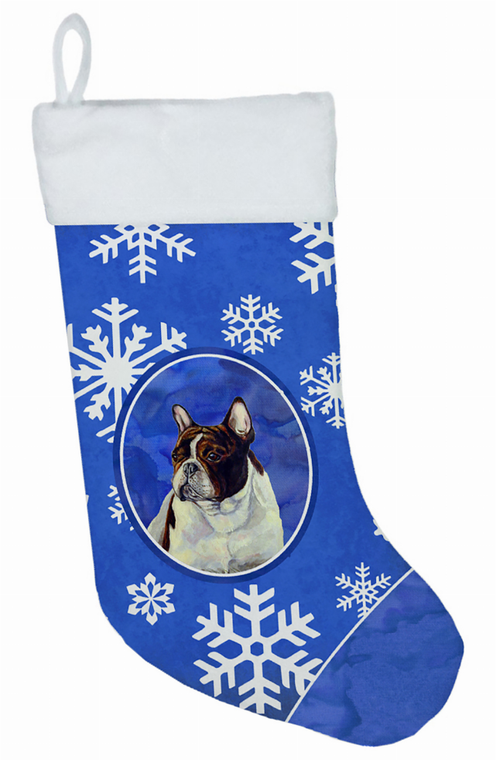 Dog and Winter Snowflakes Christmas Stocking - 705332017732