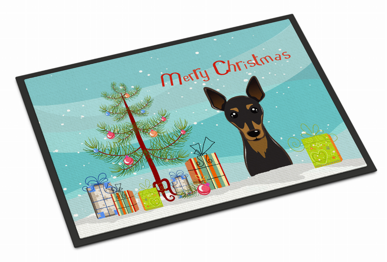 Christmas Tree Dog Art Indoor or Outdoor Mat - 638508142191