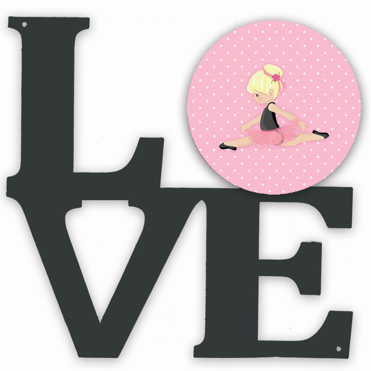 Ballerina/Dancer Metal Wall Artwork LOVE - 194030197417