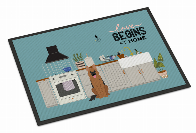 Dog Kitchen Scene Indoor or Outdoor Mat - 194030347645
