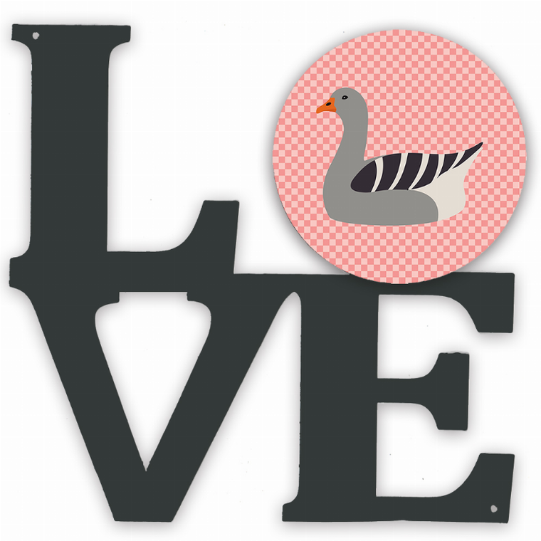 Bird Profile Artwork Metal LOVE Wall Decor - 194030201206